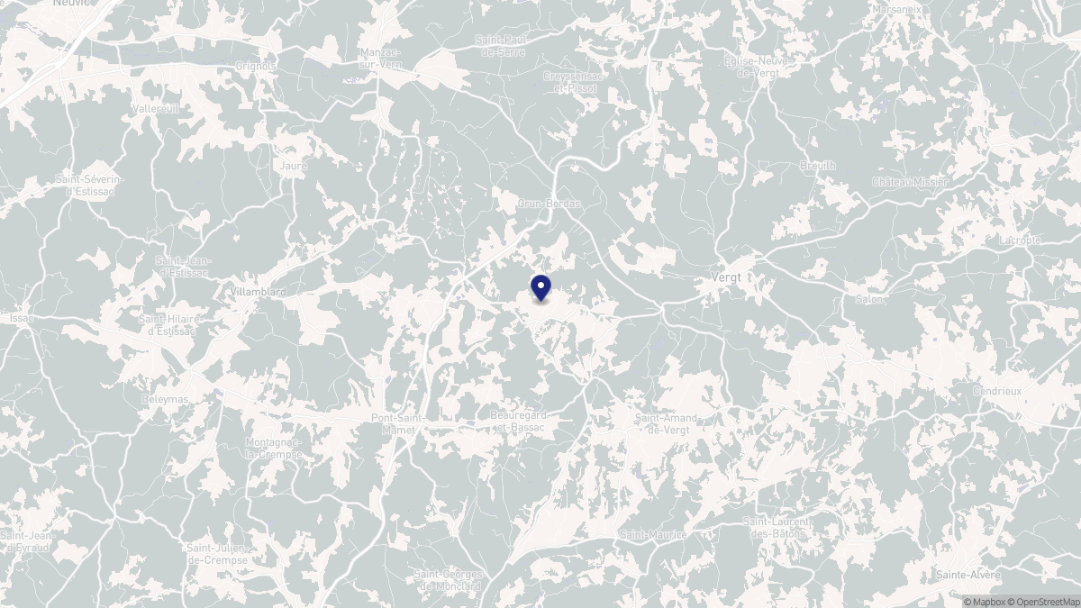 Aperçu cartographique de Saint-Mayme-de-Péreyrol, centré sur la commune