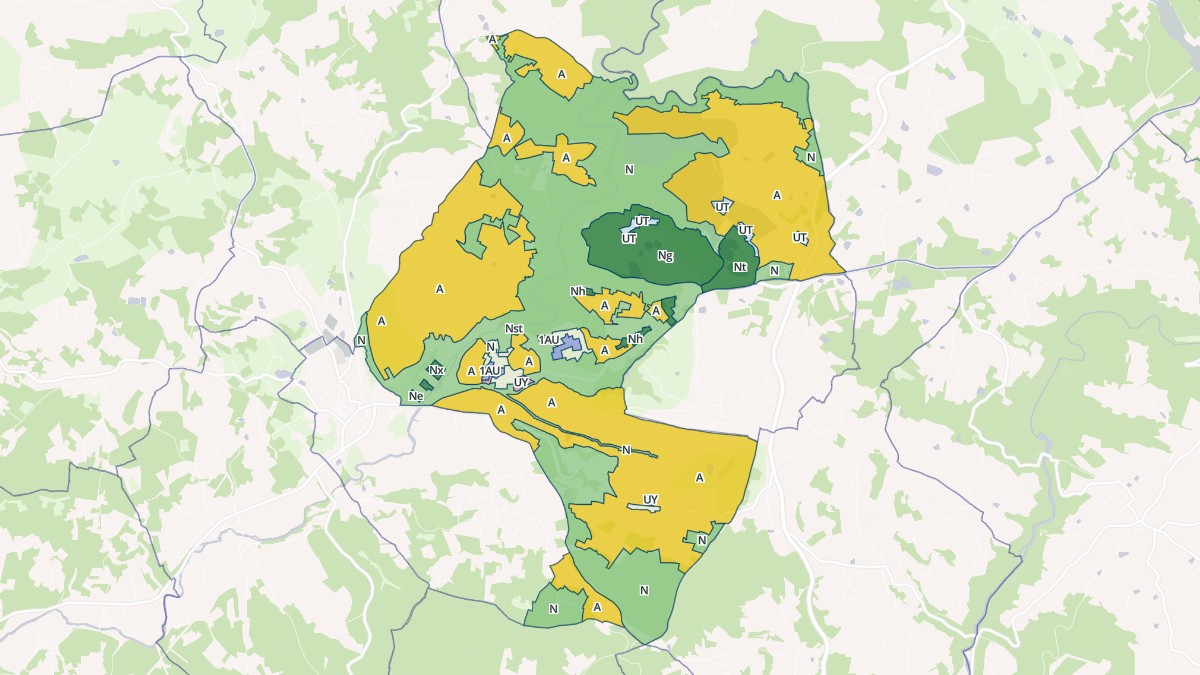 Aperçu cartographique de Saint-Médard-d'Excideuil, centré sur la commune