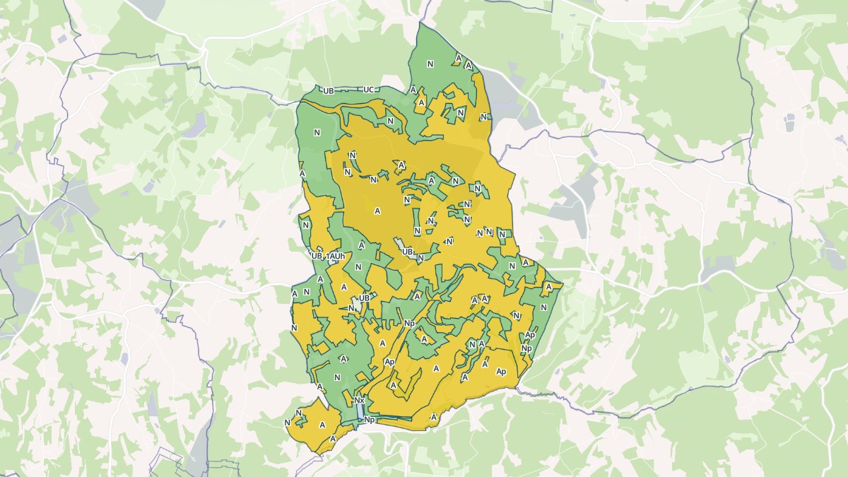 Aperçu cartographique de Saint-Michel-de-Villadeix, centré sur la commune