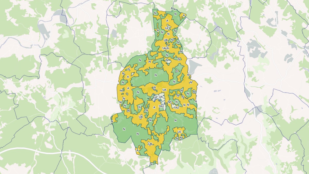Aperçu cartographique de Sainte-Orse, centré sur la commune