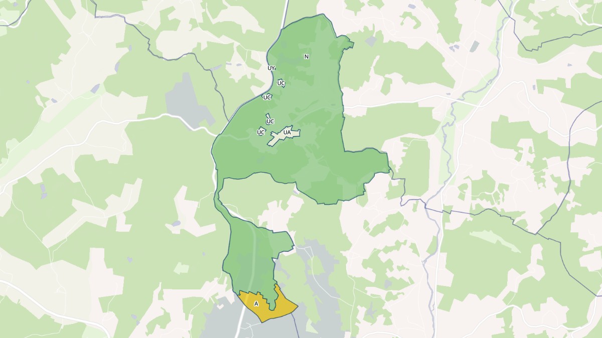 Aperçu cartographique de Saint-Pancrace, centré sur la commune