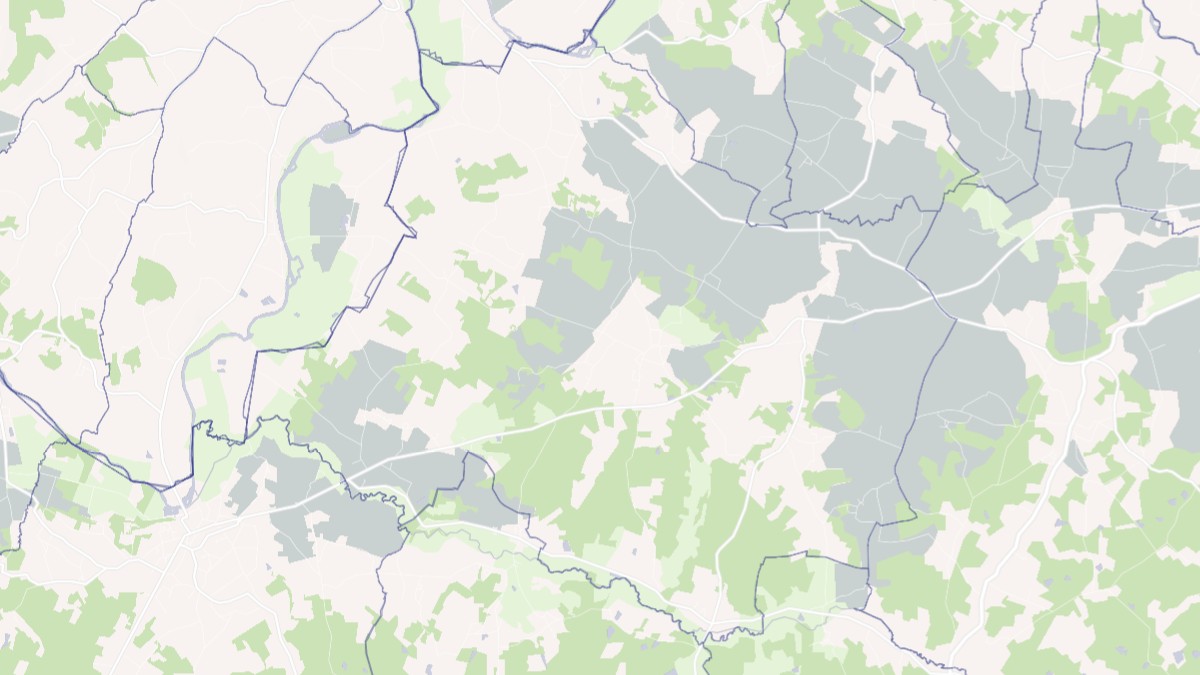 Aperçu cartographique de Saint Privat en Périgord, centré sur la commune