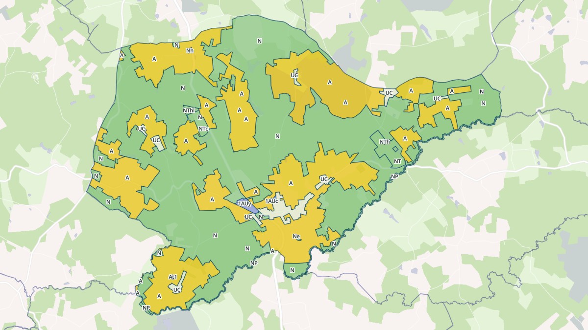 Aperçu cartographique de Saint-Rémy, centré sur la commune