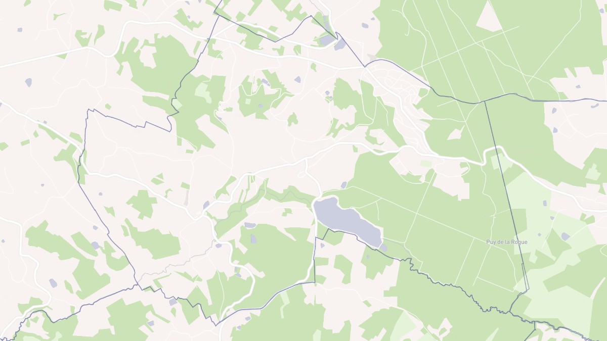 Aperçu cartographique de Salagnac, centré sur la commune