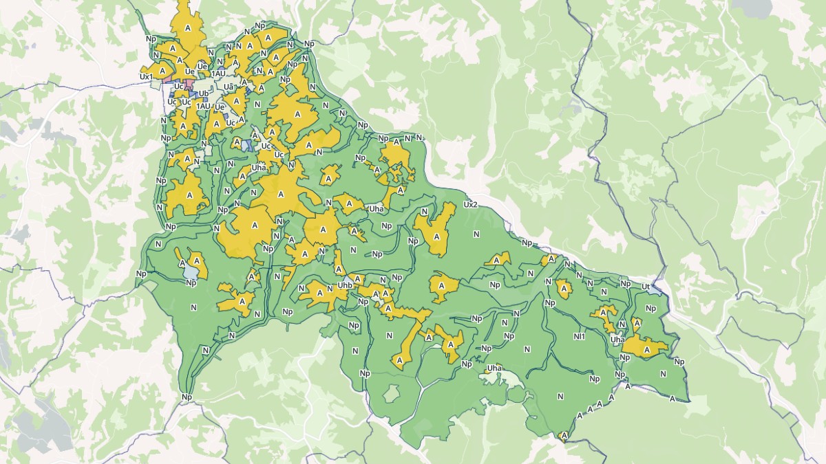 Aperçu cartographique de Salignac-Eyvigues, centré sur la commune
