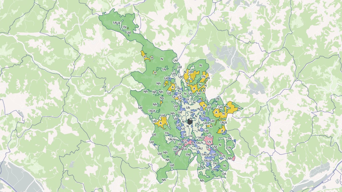 Aperçu cartographique de Sarlat-la-Canéda, centré sur la commune
