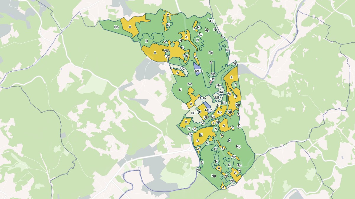 Aperçu cartographique de Sarliac-sur-l'Isle, centré sur la commune