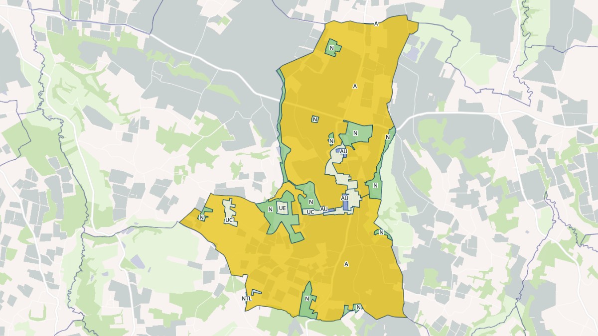 Aperçu cartographique de Saussignac, centré sur la commune