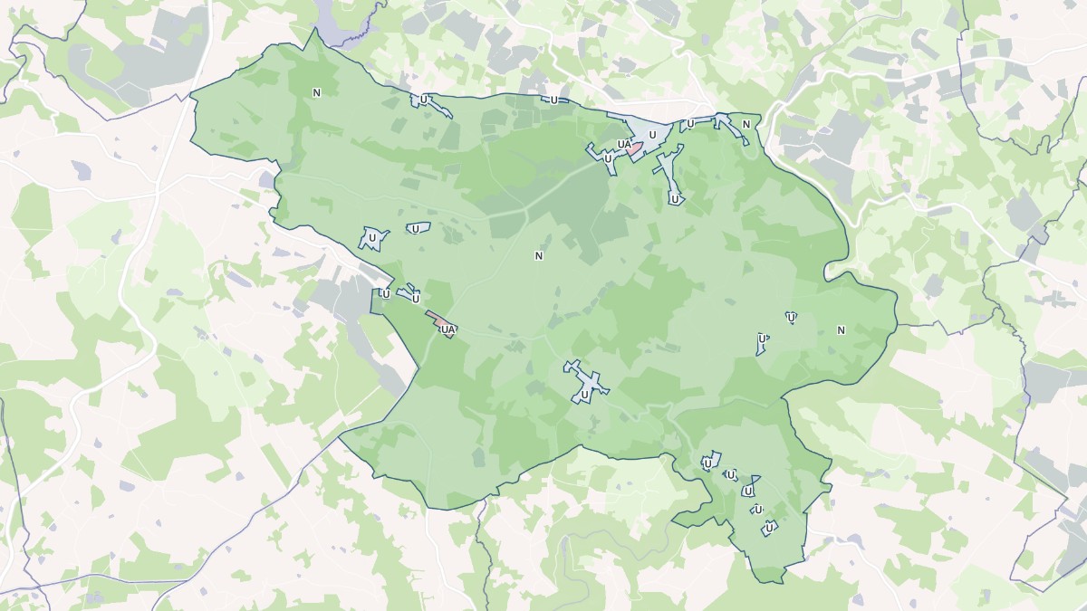 Aperçu cartographique de Savignac-Lédrier, centré sur la commune