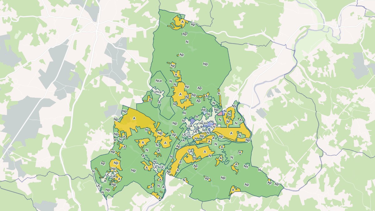 Aperçu cartographique de Savignac-les-Églises, centré sur la commune