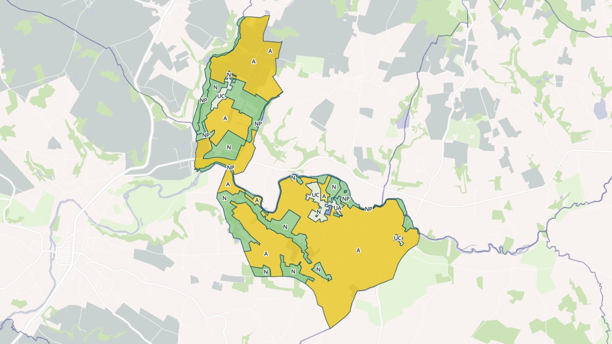 Aperçu cartographique de Serres-et-Montguyard, centré sur la commune