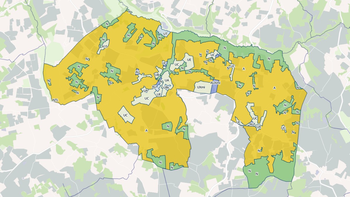 Aperçu cartographique de Sigoulès-et-Flaugeac, centré sur la commune