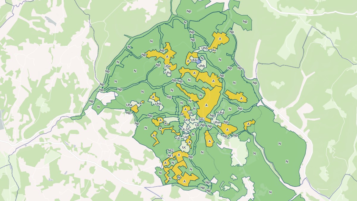 Aperçu cartographique de Simeyrols, centré sur la commune