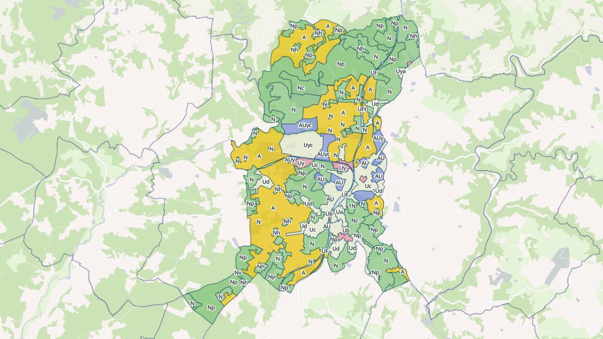 Aperçu cartographique de Thiviers, centré sur la commune