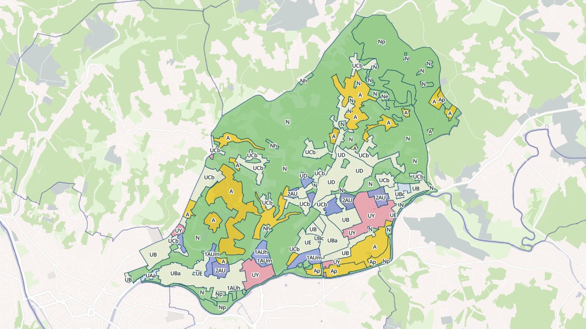 Aperçu cartographique de Trélissac, centré sur la commune