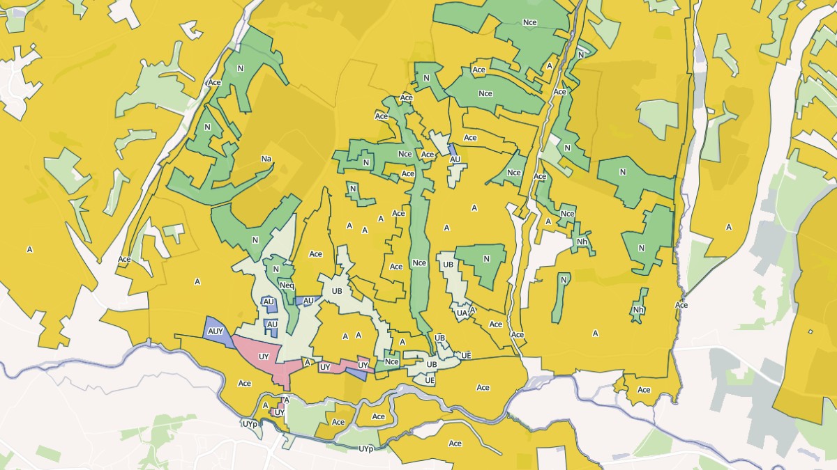 Aperçu cartographique de Villetoureix, centré sur la commune