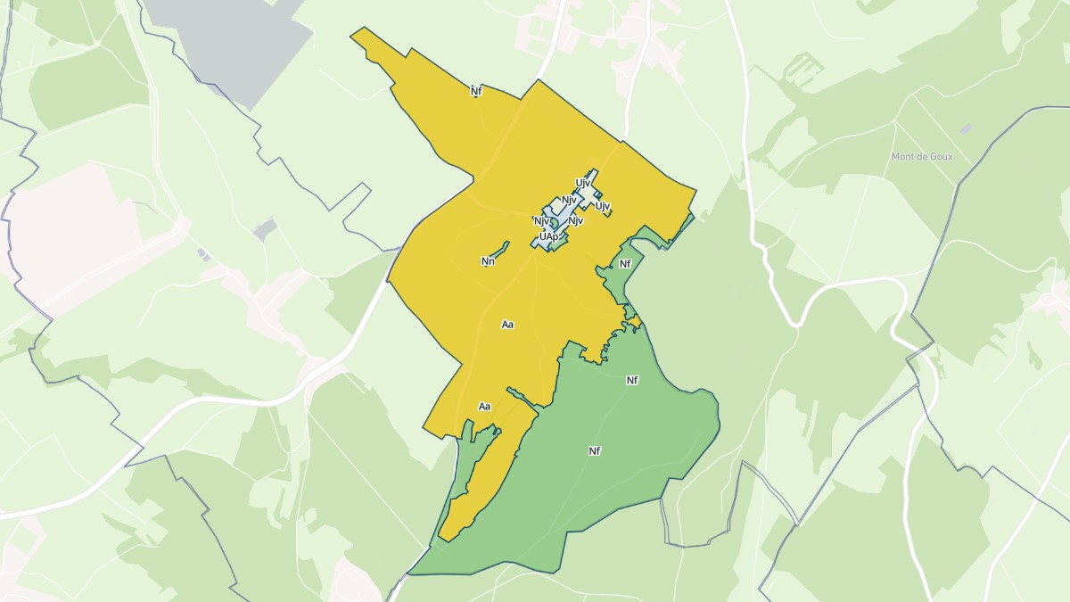 Aperçu cartographique de Adam-lès-Vercel, centré sur la commune