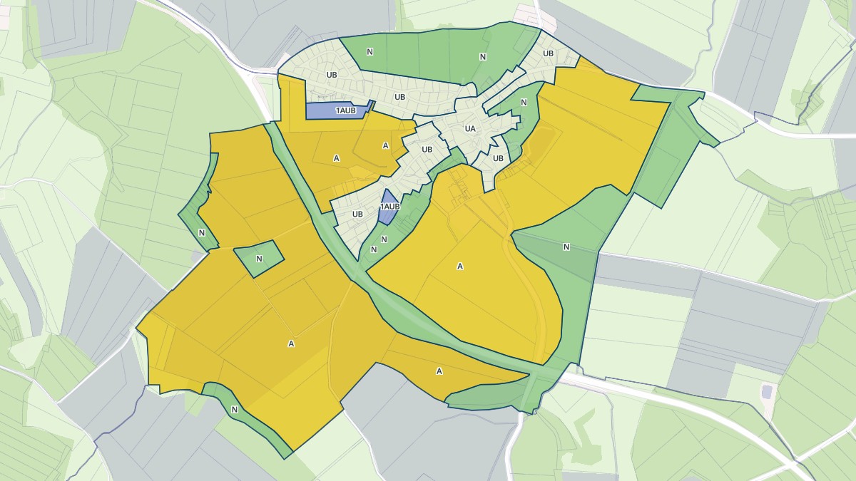 Aperçu cartographique de Audeux, centré sur la commune