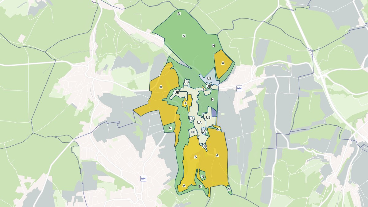 Aperçu cartographique de Badevel, centré sur la commune