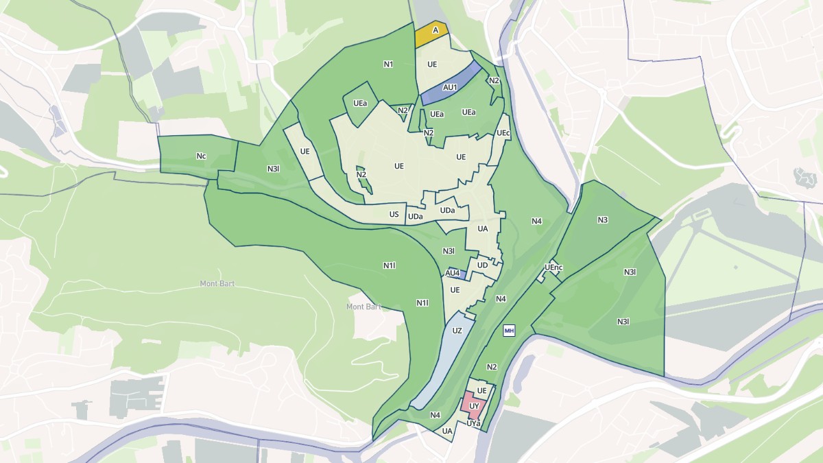Aperçu cartographique de Bart, centré sur la commune