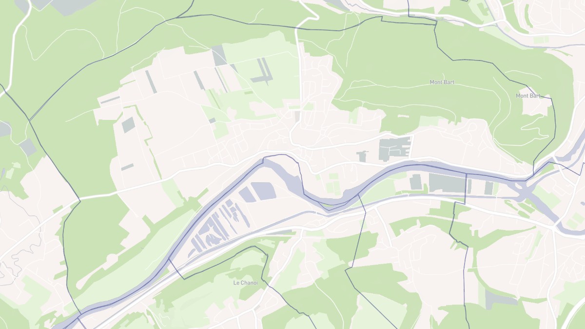 Aperçu cartographique de Bavans, centré sur la commune