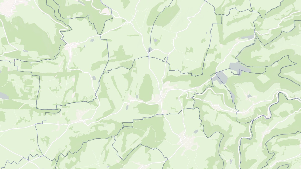 Aperçu cartographique de Belleherbe, centré sur la commune