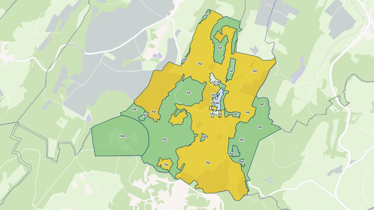 Aperçu cartographique de Belmont, centré sur la commune