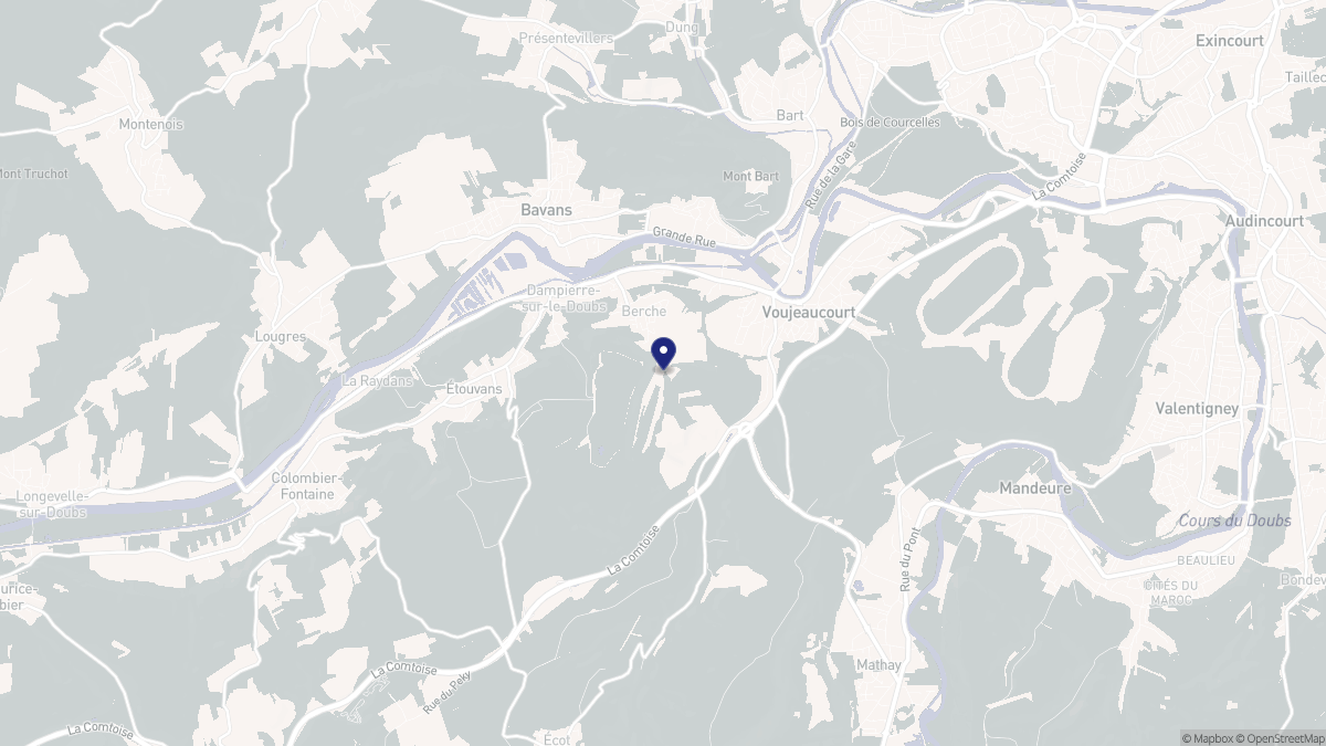 Aperçu cartographique de Berche, centré sur la commune
