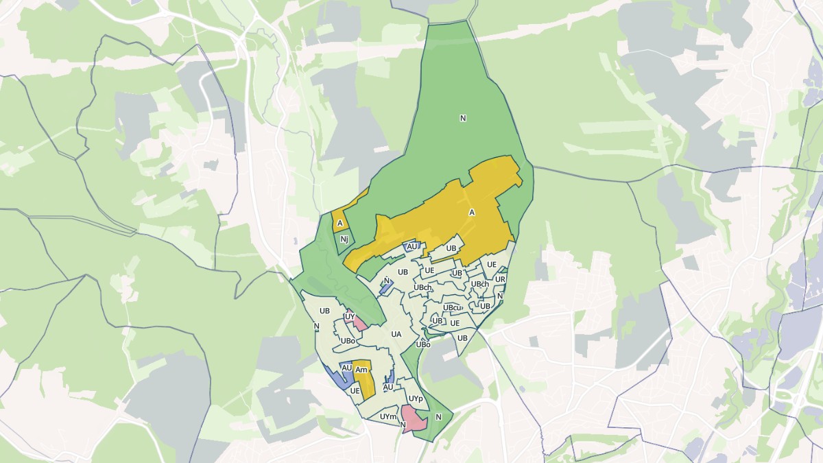 Aperçu cartographique de Bethoncourt, centré sur la commune