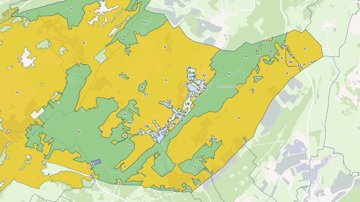 Aperçu cartographique de Val-d'Usiers, centré sur la commune