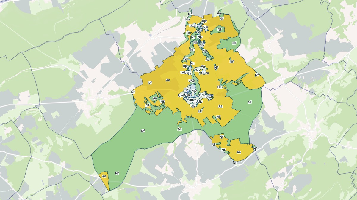 Aperçu cartographique de Bouclans, centré sur la commune