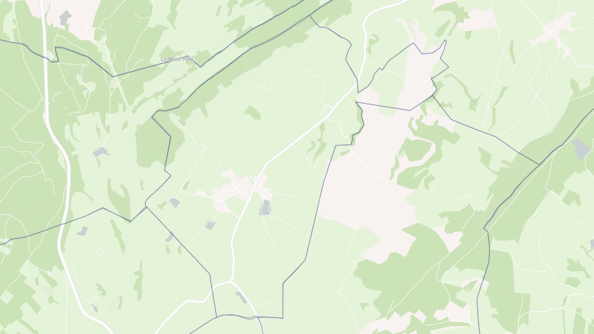 Aperçu cartographique de Bugny, centré sur la commune