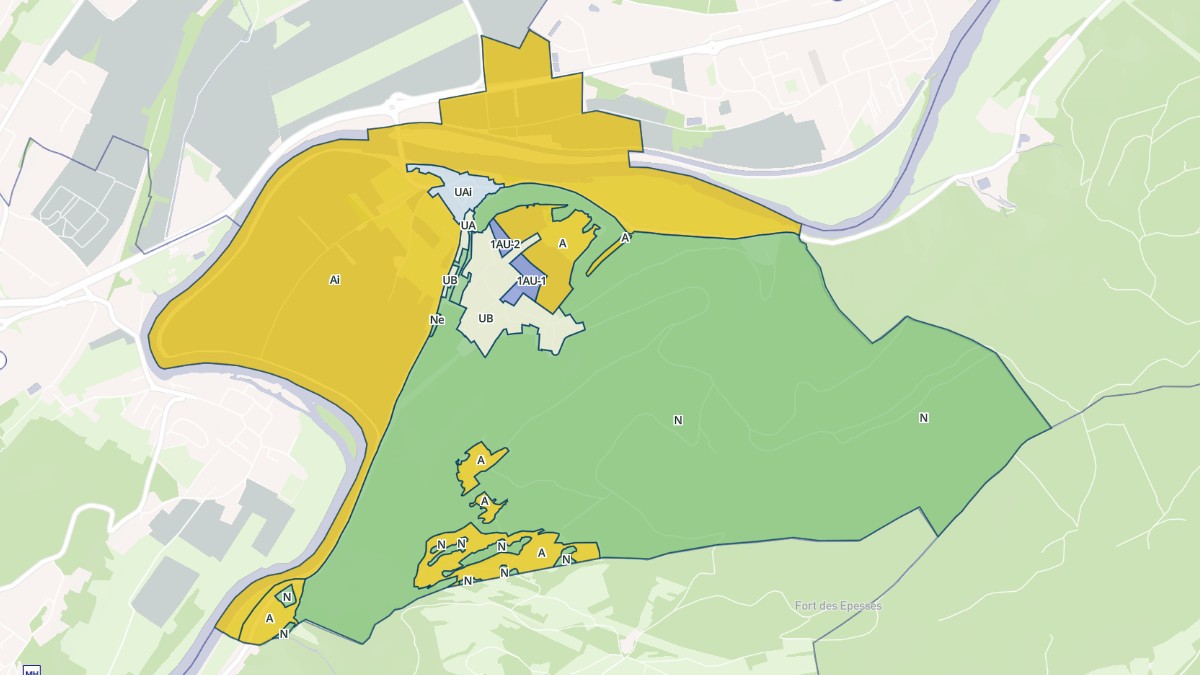 Aperçu cartographique de Chalèze, centré sur la commune