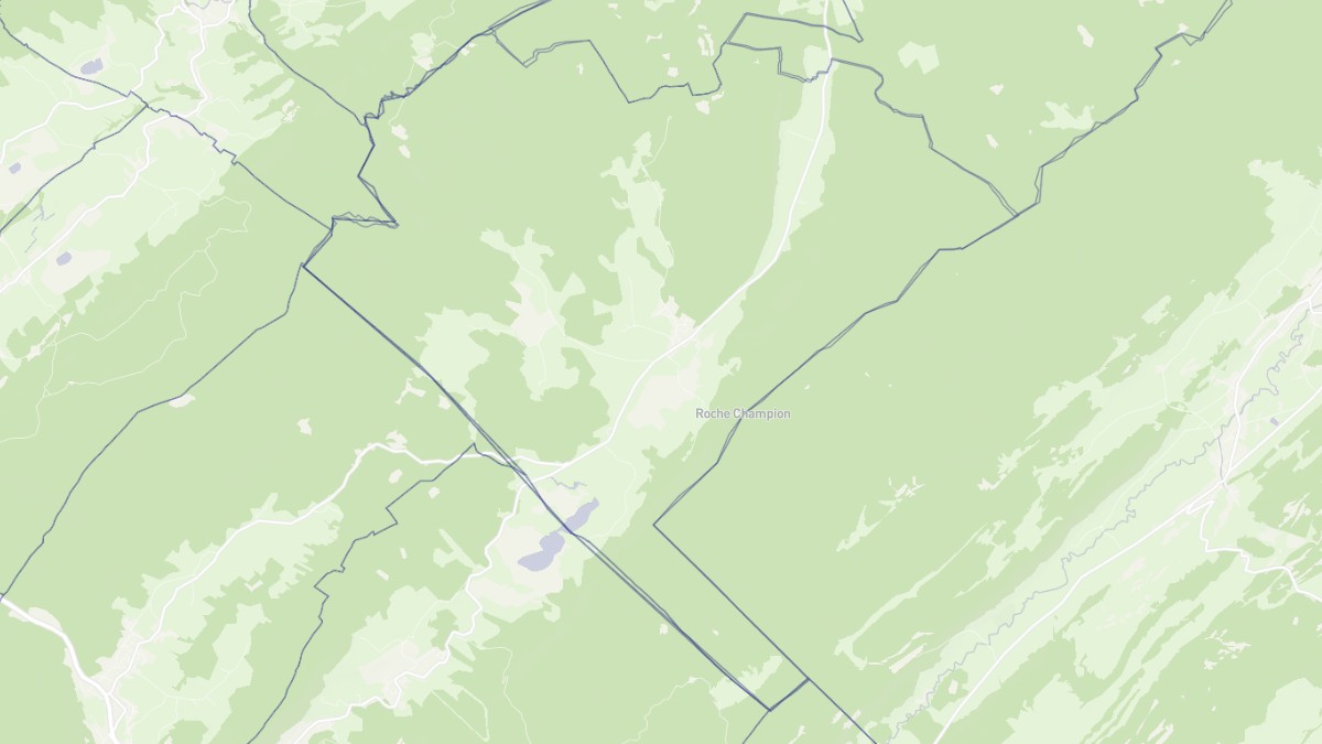 Aperçu cartographique de Chapelle-des-Bois, centré sur la commune