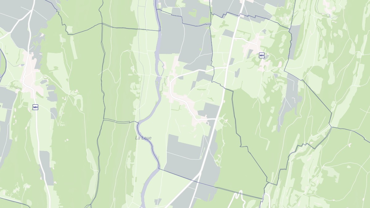 Aperçu cartographique de Chay, centré sur la commune