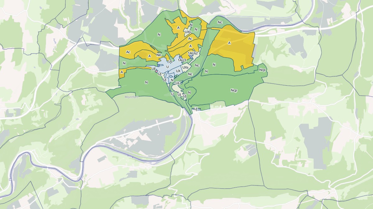 Aperçu cartographique de Pays-de-Clerval, centré sur la commune