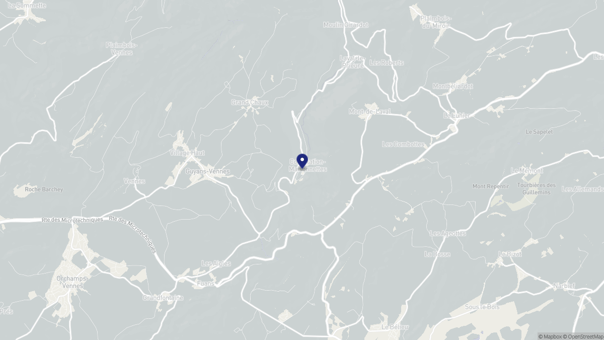 Aperçu cartographique de Consolation-Maisonnettes, centré sur la commune