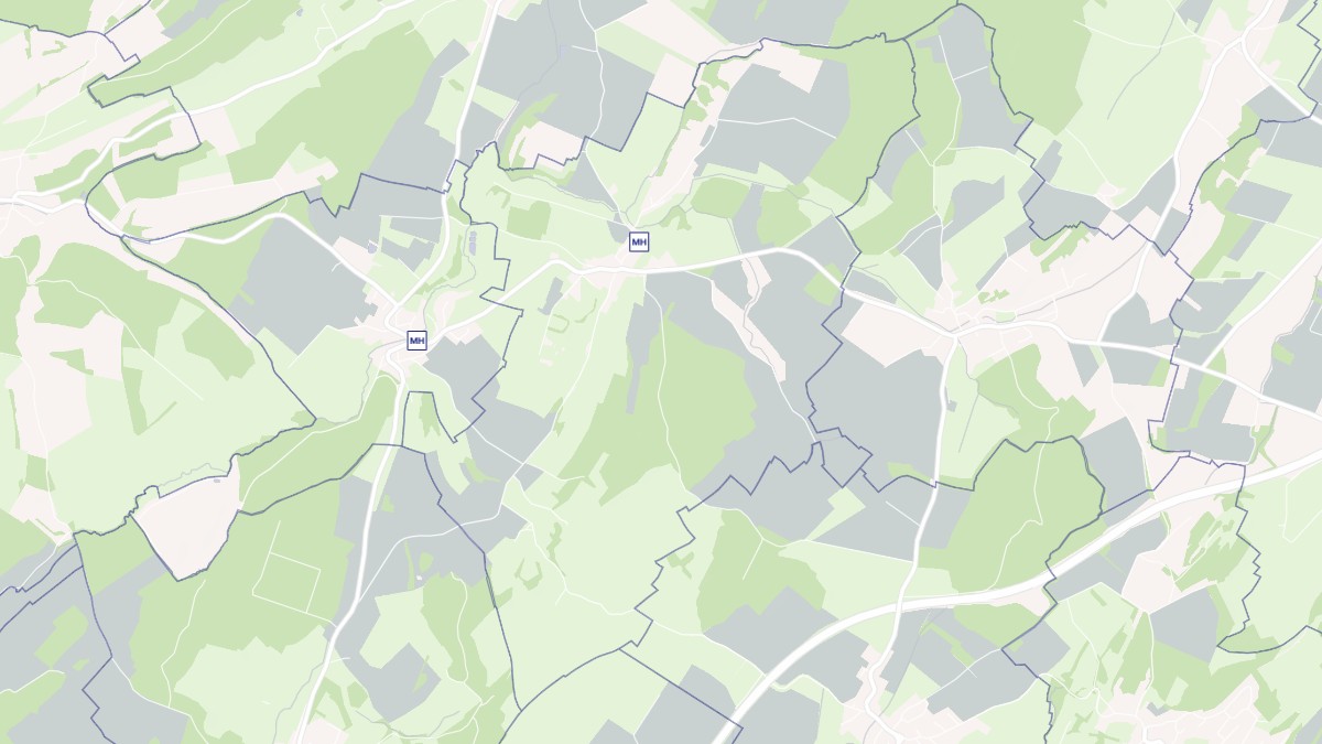 Aperçu cartographique de Corcondray, centré sur la commune