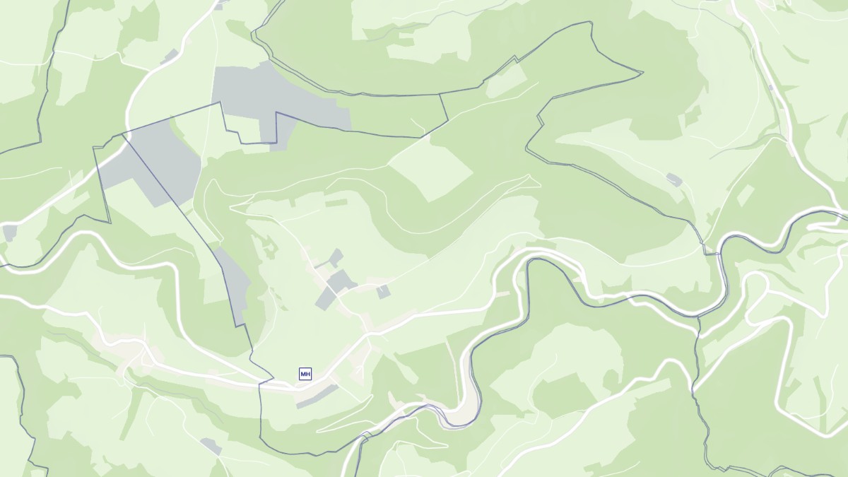 Aperçu cartographique de Cour-Saint-Maurice, centré sur la commune