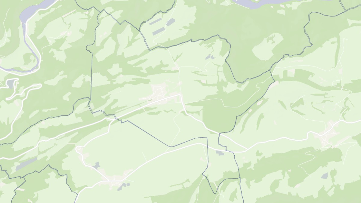 Aperçu cartographique de Courtefontaine, centré sur la commune