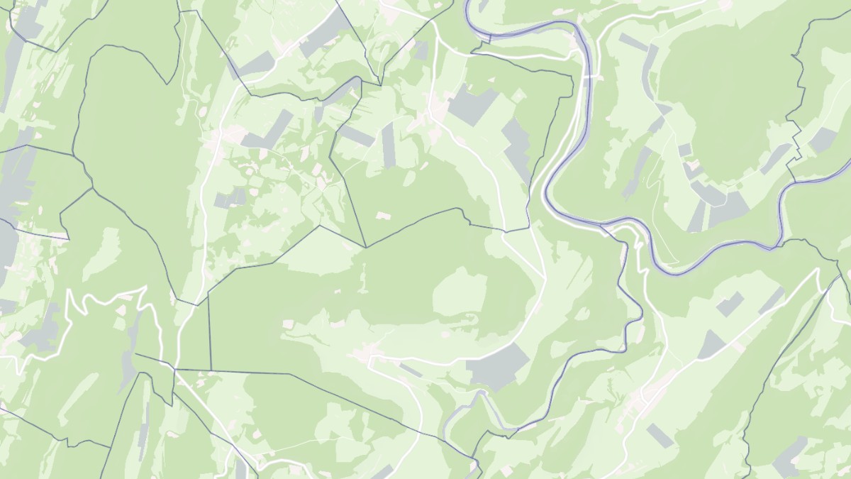 Aperçu cartographique de Cussey-sur-Lison, centré sur la commune