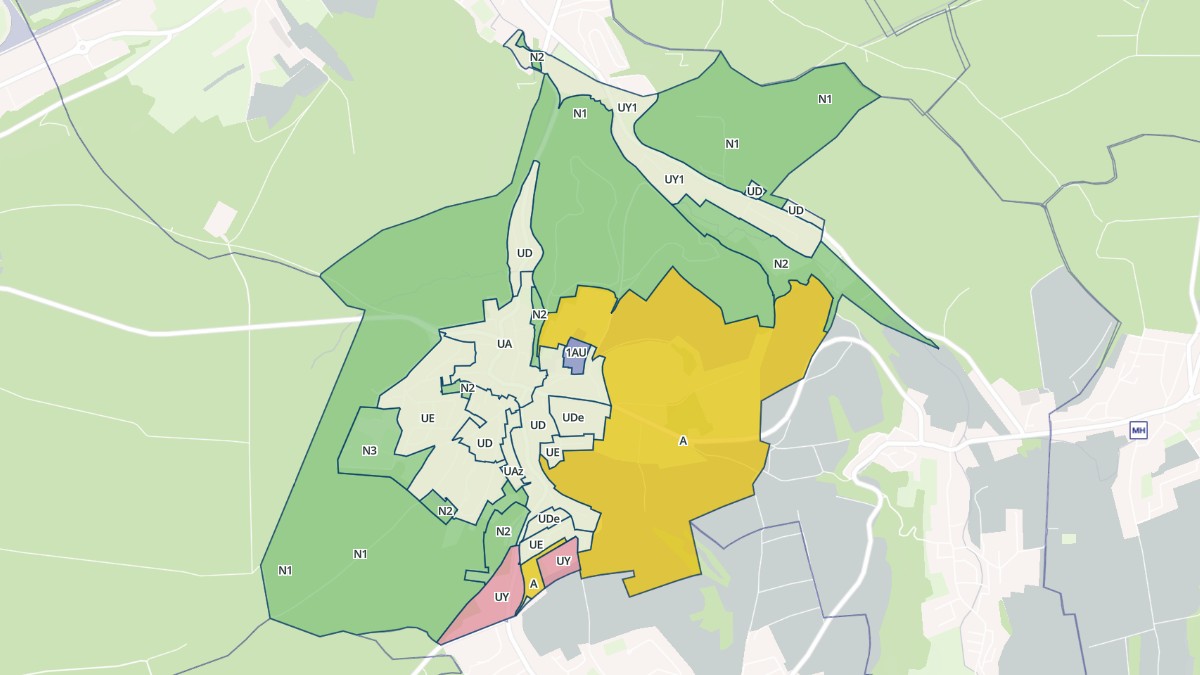 Aperçu cartographique de Dampierre-les-Bois, centré sur la commune
