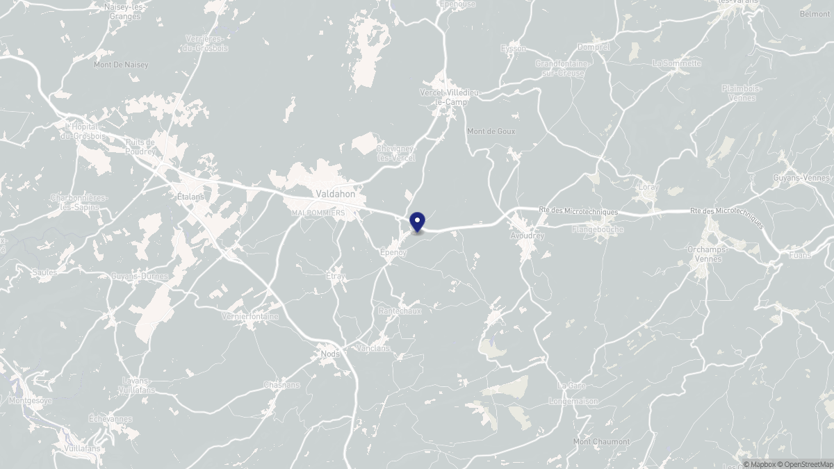 Aperçu cartographique de Épenoy, centré sur la commune