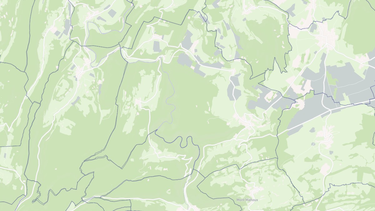 Aperçu cartographique de Éternoz-Vallée-du-Lison, centré sur la commune
