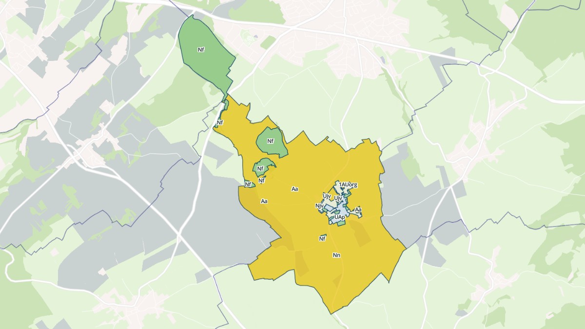 Aperçu cartographique de Étray, centré sur la commune