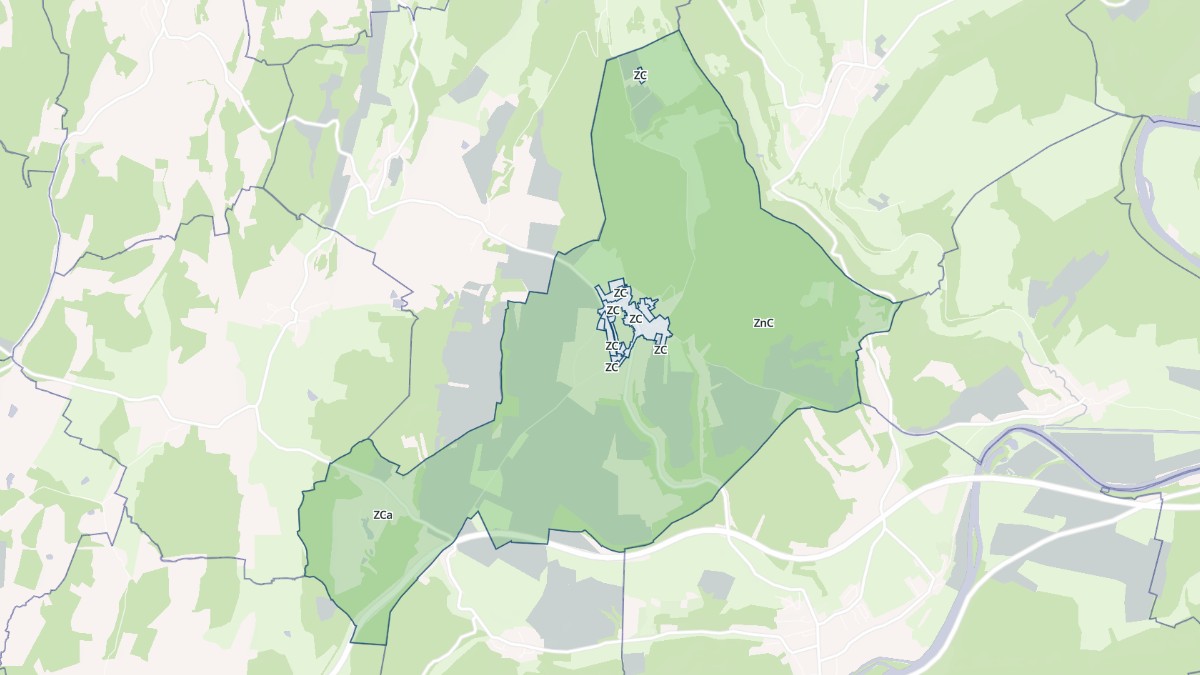 Aperçu cartographique de Fontaine-lès-Clerval, centré sur la commune