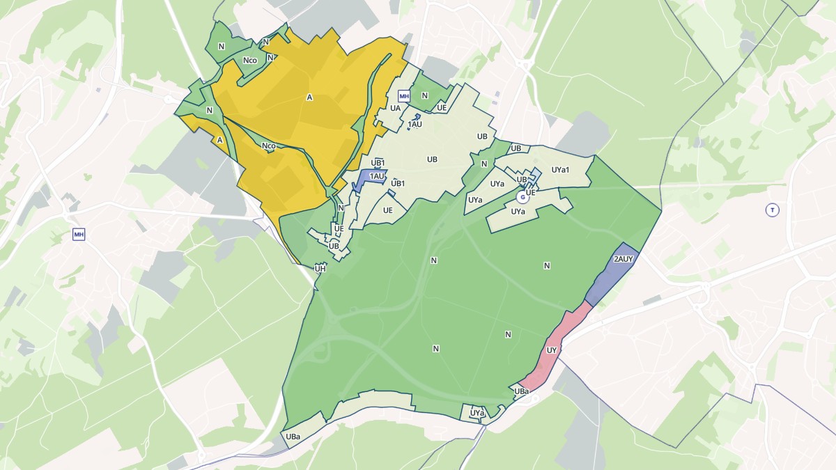 Aperçu cartographique de Franois, centré sur la commune