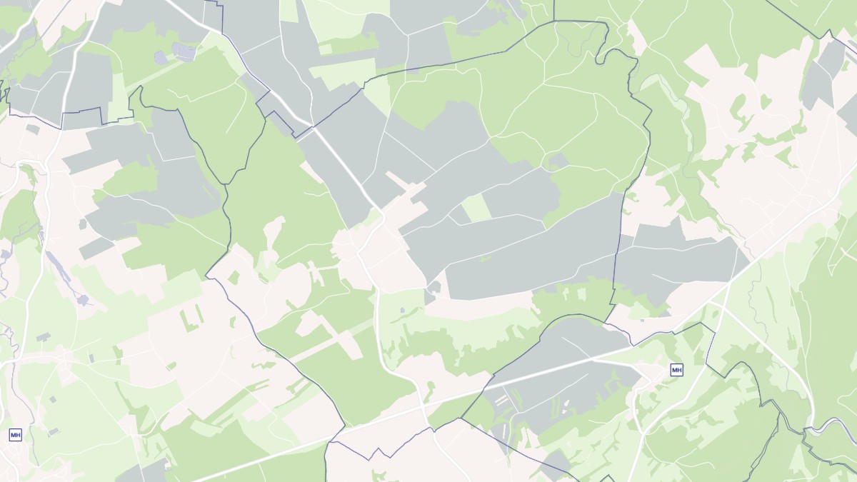 Aperçu cartographique de Glamondans, centré sur la commune