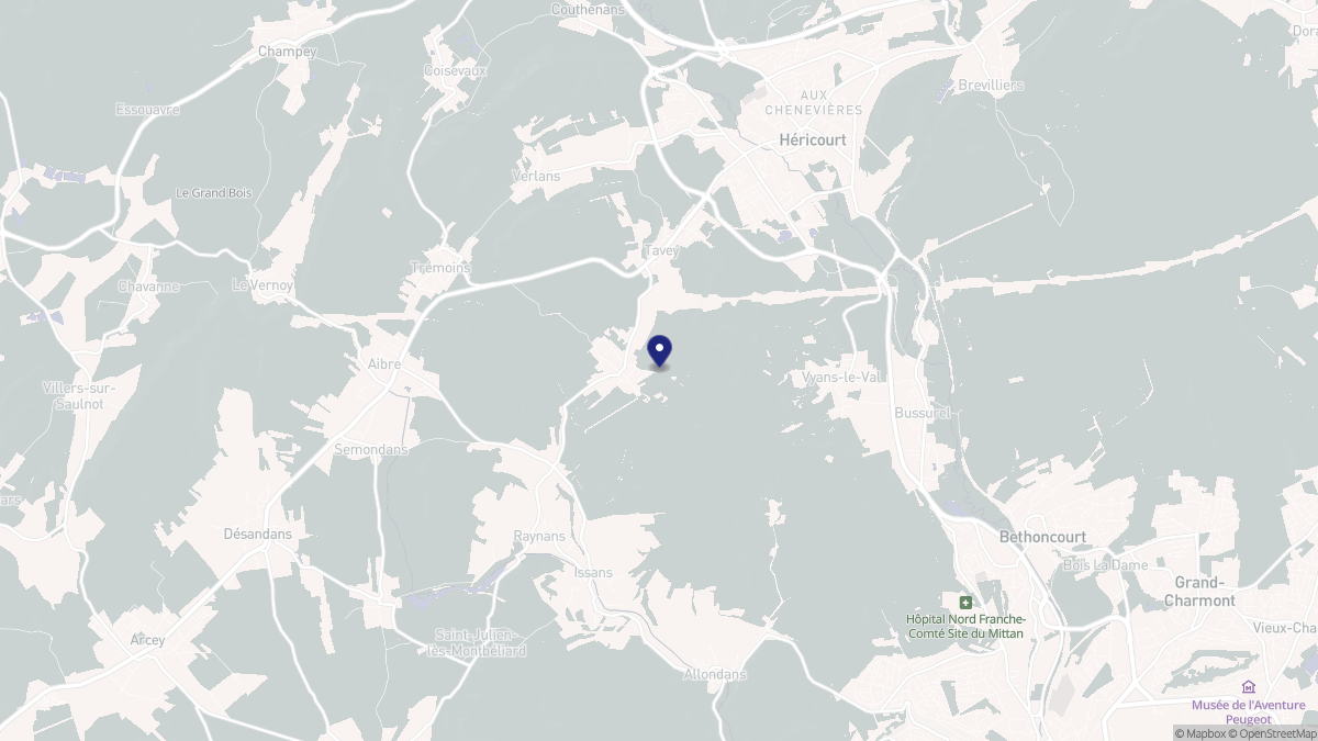Aperçu cartographique de Laire, centré sur la commune
