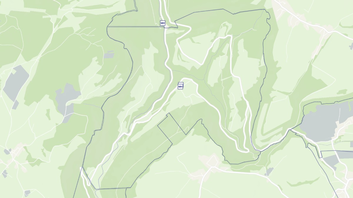Aperçu cartographique de Laval-le-Prieuré, centré sur la commune